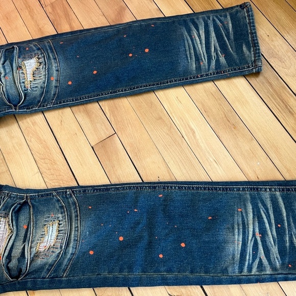 Switch Remarkable slim tapered distressed splatter jeans - Picture 5 of 8